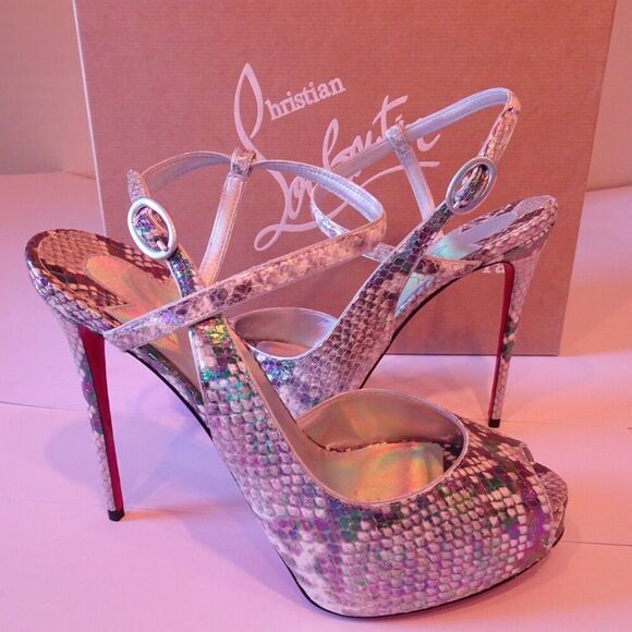 Christian Louboutin Jenlove Alta 120 Platform Sandal Heel Pump 37.5 NIB 1,890 - Picture 9 of 9